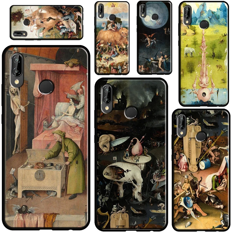 

Hieronymus Bosch Art Painting Case For Huawei P30 P40 P10 P20 Pro P Smart 2021 Nova 5T Cover For Honor 50 Lite 8X 9X 10i