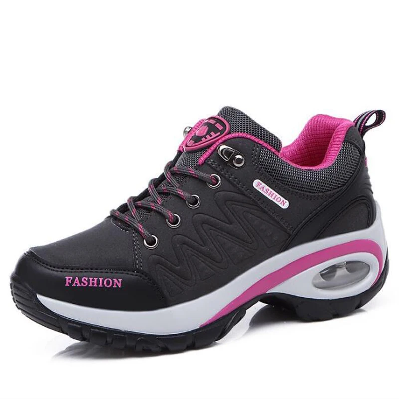 Женская повседневная обувь на шнуровке дышащие Нескользящие кроссовки