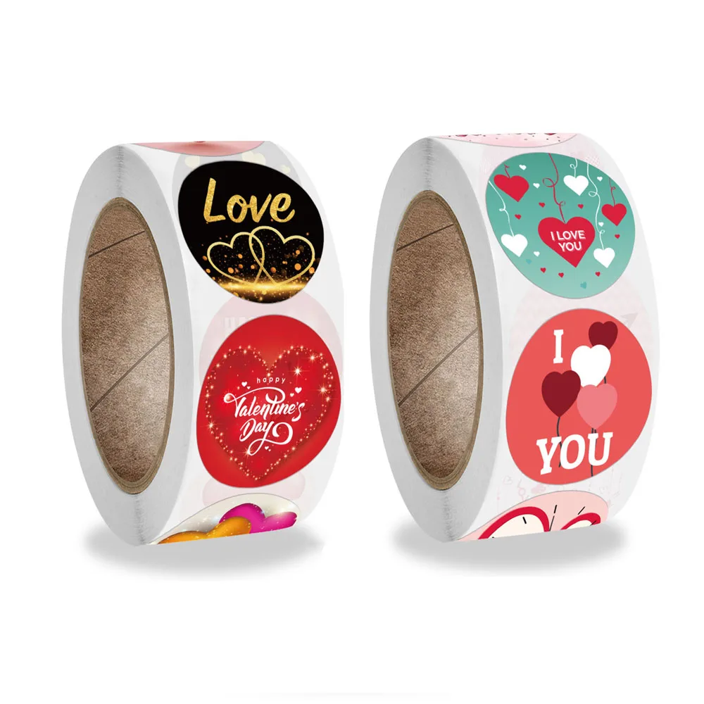 

Qiduo Valentine's Day sticker Love Seal Label Round Handmade Stickers Birthday Gifts Cute Sticker Stationery Stickers aesthetic