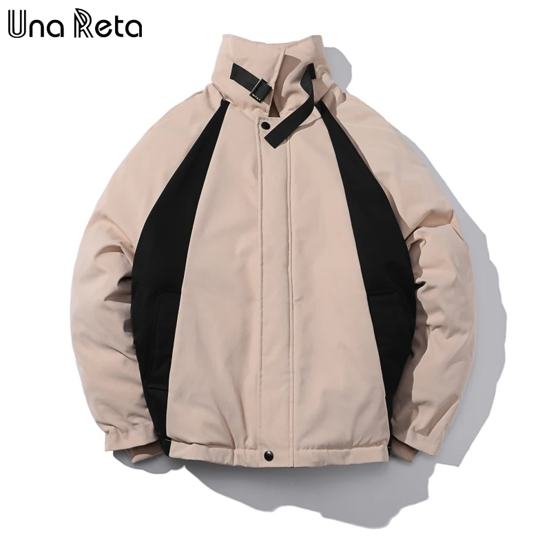 Зимняя куртка Una Reta мужская одежда в стиле пэчворк новая уличная парки хлопковое