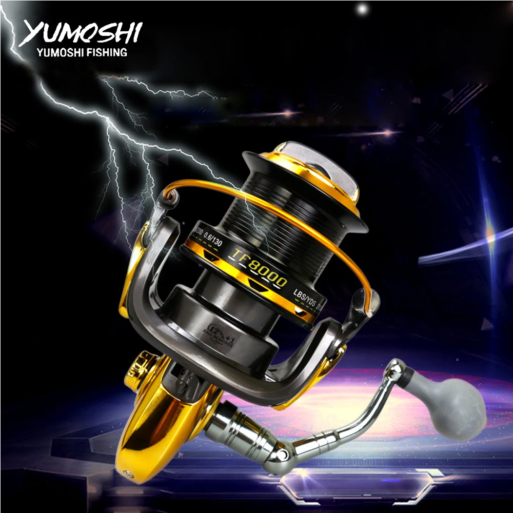 Yumoshi новая длинная Рыбацкая катушка с большой оправой удаленные колеса