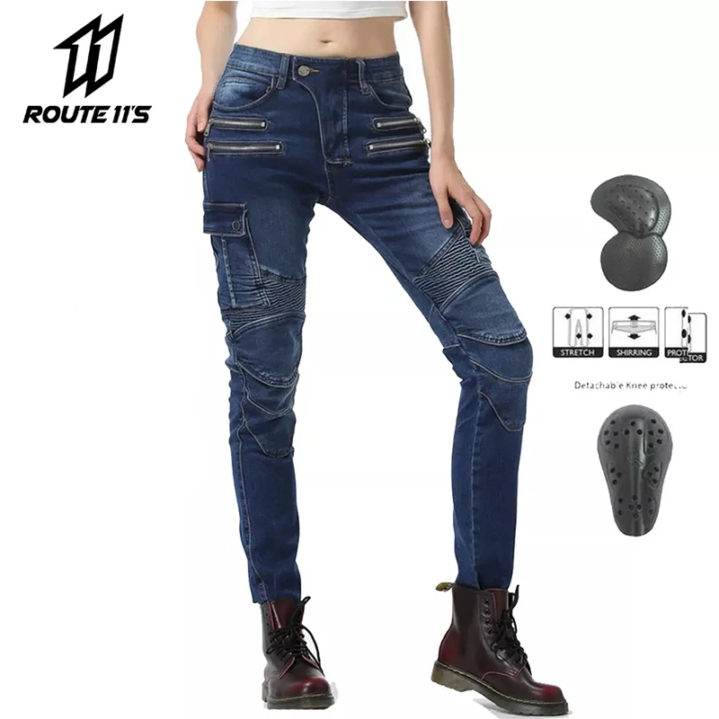 

Женские мотоциклетные брюки, летние мотоциклетные джинсы, носимые брюки для мотокросса, байкерские мотоциклетные брюки для верховой езды, ...