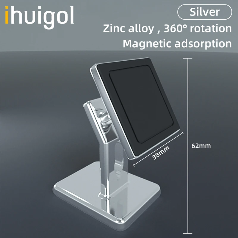 

ihuigol Magnetic Metal Phone Holder Magnet Mount in Car Cell Mobile Smartphone Stand GPS Support For iPhone 13 Pro 12 Xiaomi MI