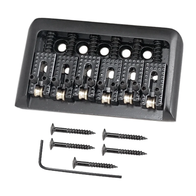 Ретро 6 ролик струны седло мост Электрогитары мост|Детали и аксессуары для гитар|