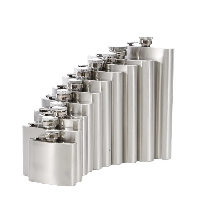 

1 4 5 6 7 8 9 10 oz stainless steel hip flask pocket hip flask alcohol whiskey jug Wine bottle portable outdoor portable