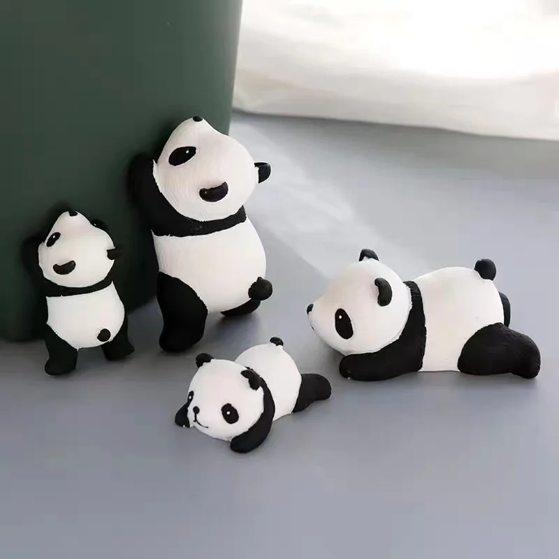 

Refrigerator Frigo Magnets Panda Creative 3D Plastic Home Black And White Cute Decoration Lovely Animals Children Gifts Stickers