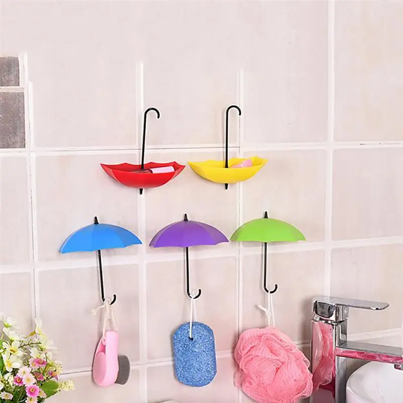 

3 шт., самоклеящиеся крючки для зонта, без следов