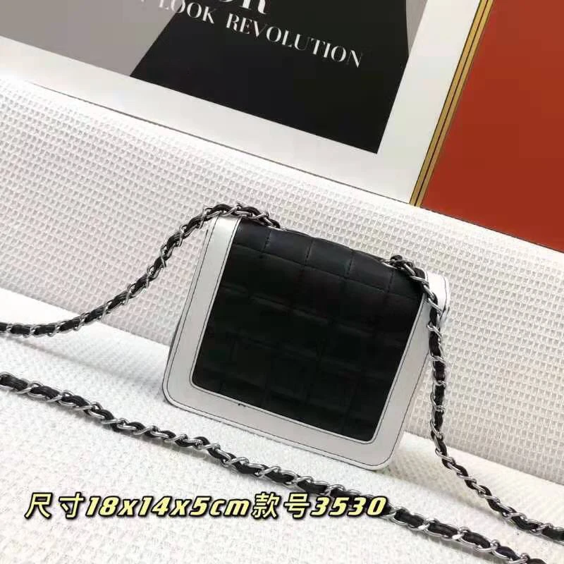 

Net red new hot style fashion simple western style ladies leather square shoulder bag messenger bag