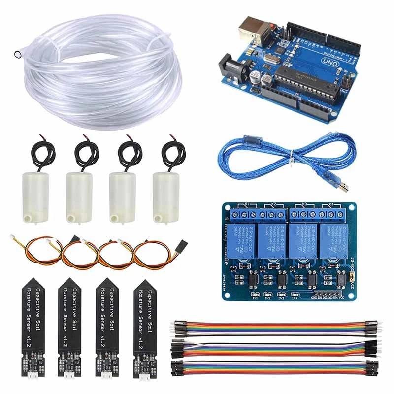 

Automatic Irrigation DIY Kit Self-Watering System, Suitable for Garden Plants, Development Board, Soil Moisture Sensor