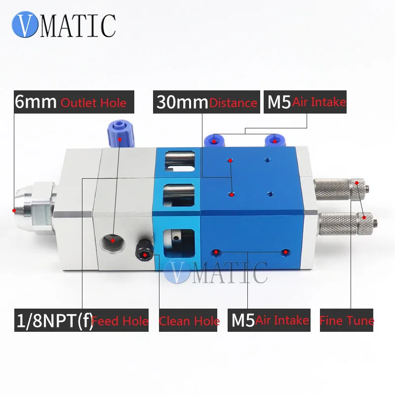 Бесплатная доставка двойной жидкостный Дозирующий клапан с большим потоком