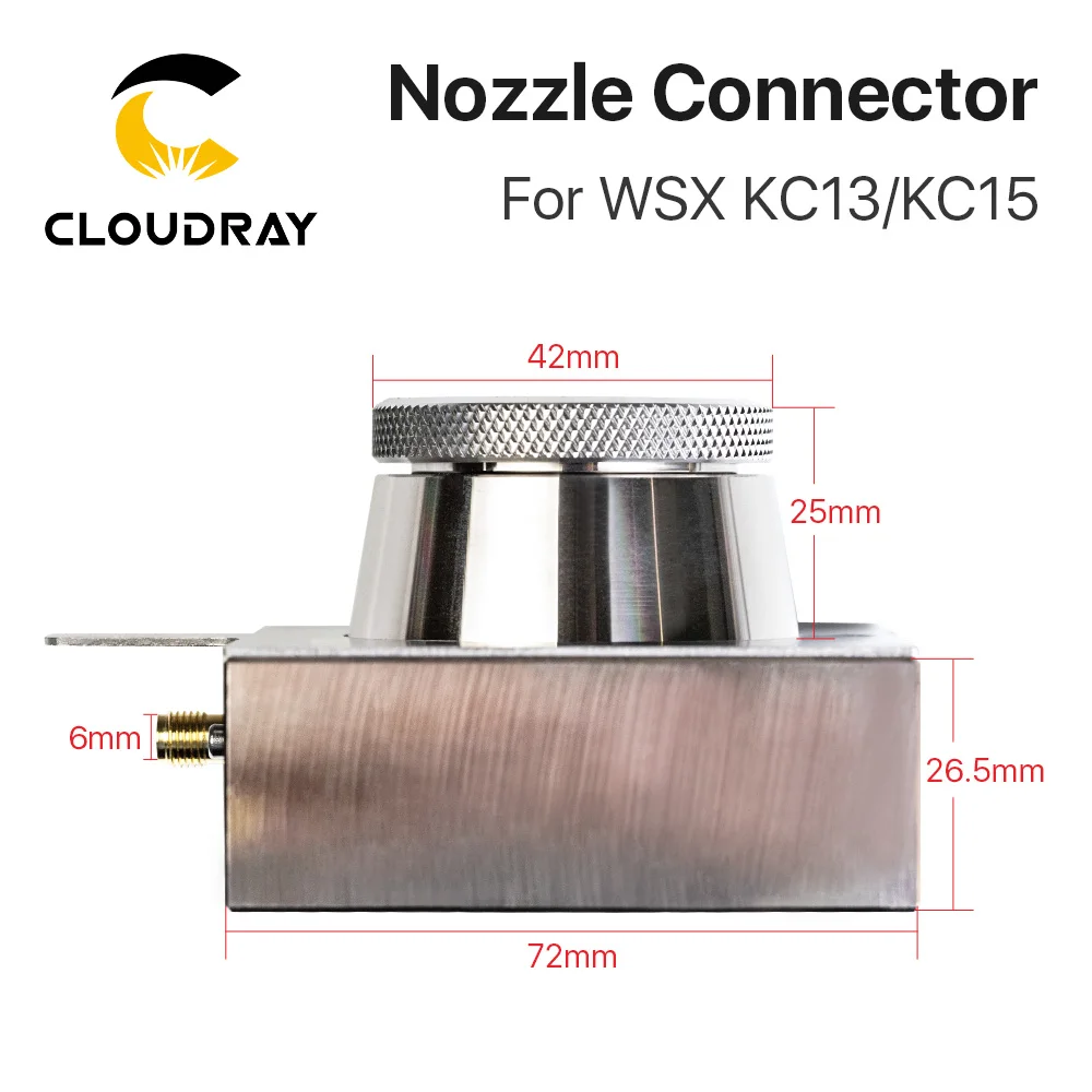 Коннектор для сопла Cloudray волоконно-лазерной головки WSX KC13 KC15 1064nm | Инструменты