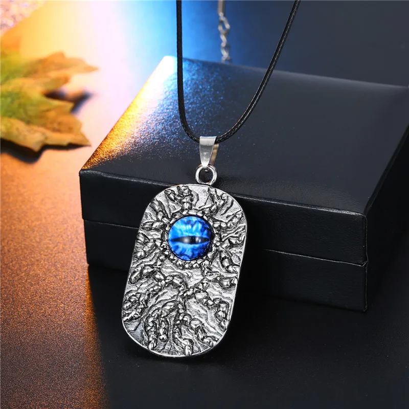 1 шт. готическое панк ожерелье с собачьей биркой злой глаз для мужчин и женщин