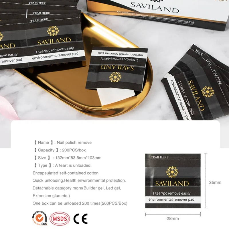 

200pcs Nail Gel Polish Remover Wraps Gel Nail Varnish Soak Off Remover Manicure Art Easy Cleaner Wholesale