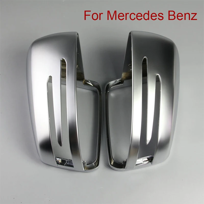 

X-CAR 2pcs matte chrome reversing mirror cover side mirror cover Error Free For Mercedes Benz A B S C CLASS W204 E CLASS W212