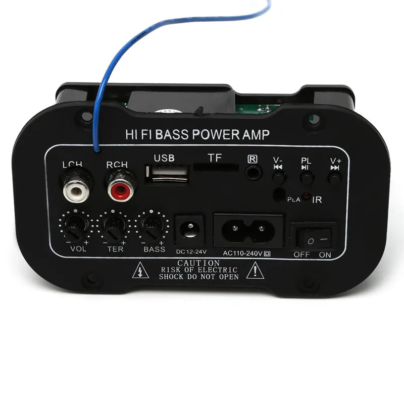25 Вт автомобильный Bluetooth-совместимый сабвуфер Hi-Fi усилитель басов плата аудио TF USB