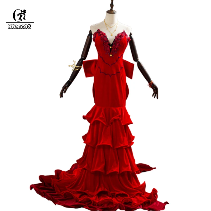 Костюм для косплея ROLECOS FF 7 Последняя фантазия VII аэрит Гейнсборо карнавальные