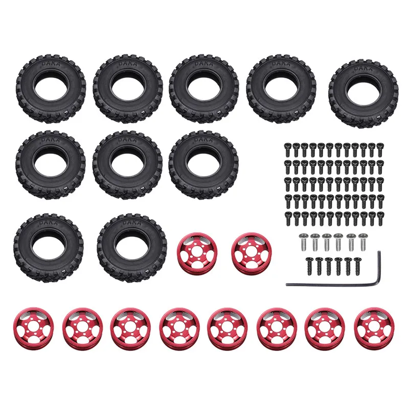 Металл и пластик WPL 6x6 двойное колесо радиоуправляемого автомобиля шины для B16 B36