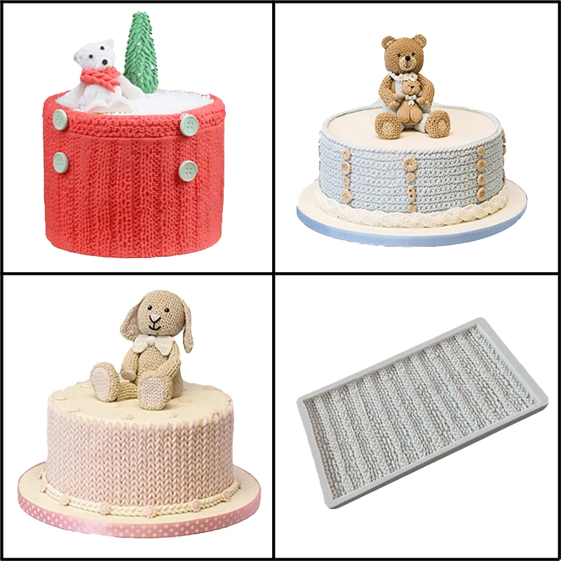 Шерстяные трикотажные кружева силиконовые помадные формы для торта детские на