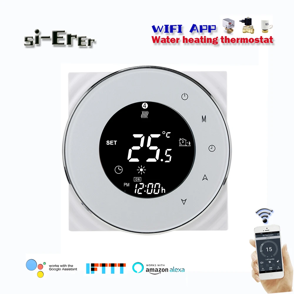 Термостат для теплого пола 95-240 В переменного тока 3 А Wi-Fi работает с Alexa Google Home |