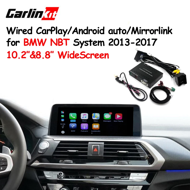 Carlinkt проводной CarPlay Android авто интерфейс для BMW с NBT системой 8 ''/10 2'' экран