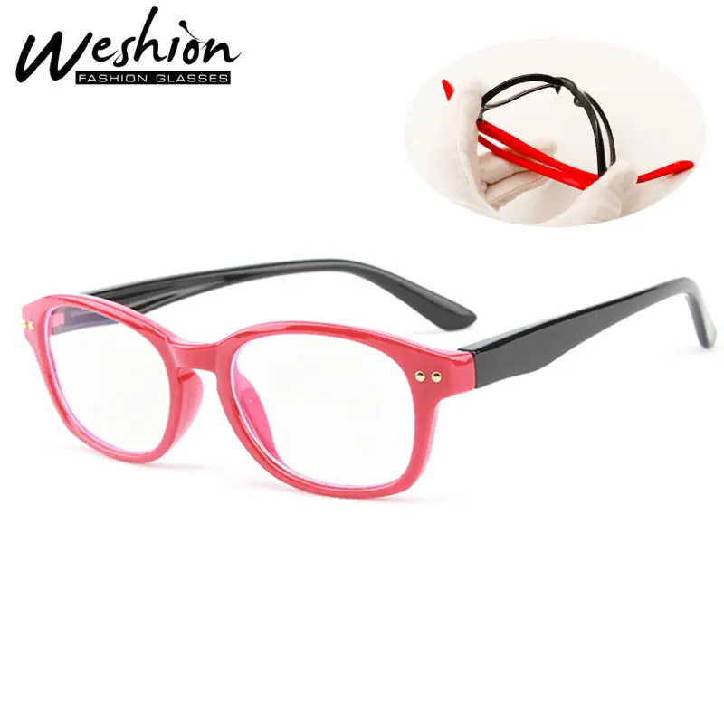 Квадратный синий светильник блокирующие очки Гибкая оптическая оправа для детей