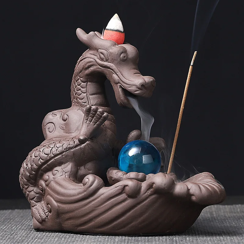 

Backflow incense burner, creative home furnishings, purple sand crafts, sandalwood incense burner, incense ornamental manufactur