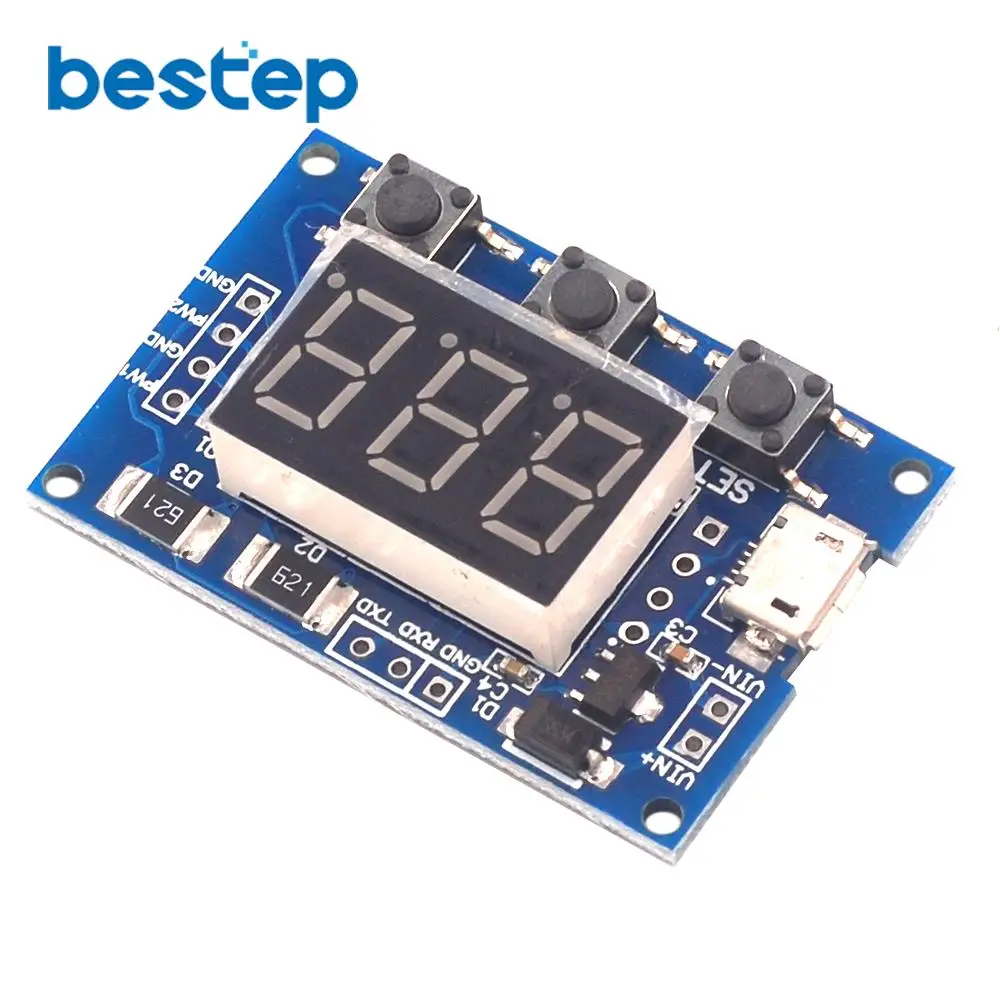 DC 5-30V Micro USB 5V независимый pwm генератор сигналов 2-канальный двухканальный цифровой