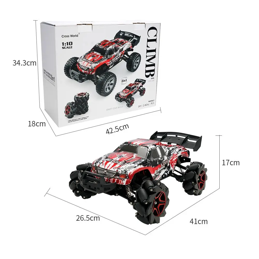 

XDJ 699 200 2.4G 4WD 1/10 Drift RC Car with Two Types of Wheels High Speed 45km/h New Structure RTR Climb Remote Control Vehicle