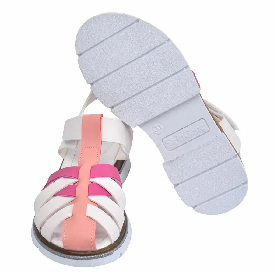 

Kids Sandals Cute Bebe Kiko Lf 2430-39 Orthopedic Girl Sandals Slippers White-Fuchsia