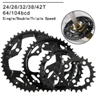 Звездочка 10464BCD, двойнаяТройная звездочка, 2426323842t MTB кольцо цепи велосипеда 2*10S 3*10S, детали для горного велосипеда