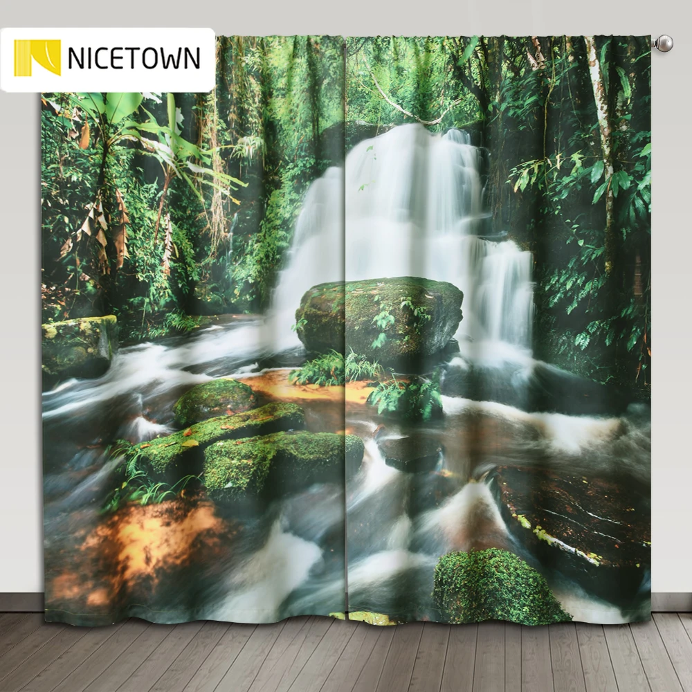 Шторы с 3D принтом nicecity 1 пара роскошных 3d стереозвуков для украшения гостиной