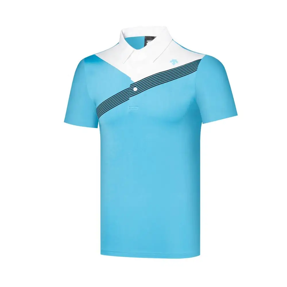 C 2020 new DESCENT men's short sleeve sportswear breathable polo shirt golf 3 colors clothing | Спорт и развлечения