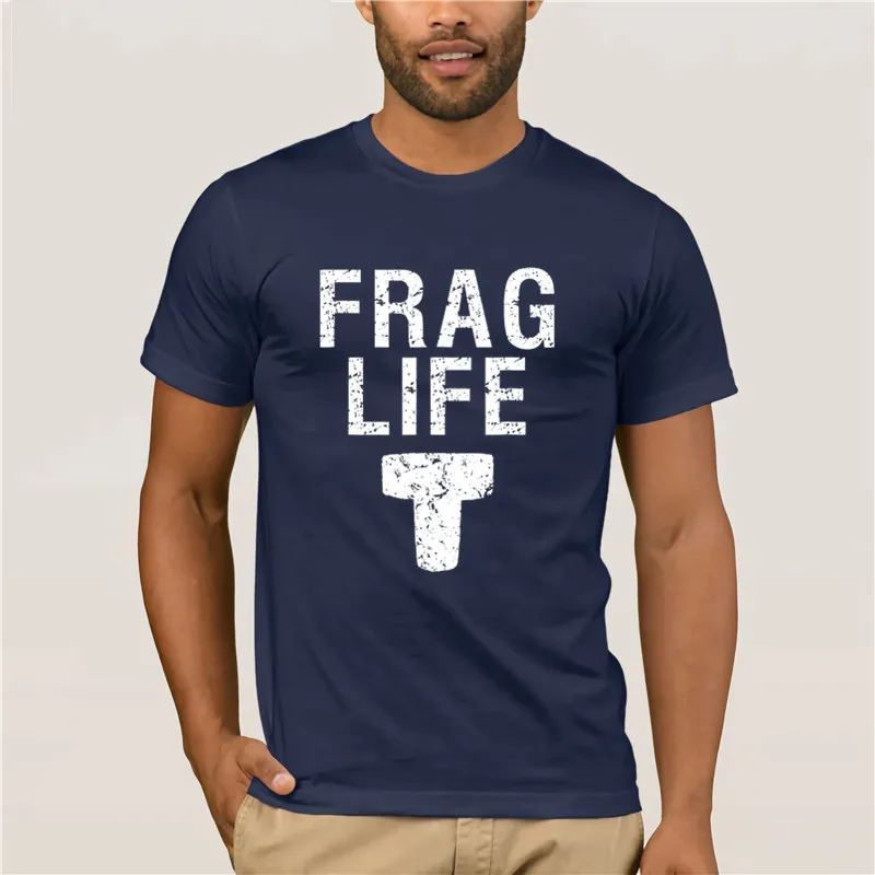 men Frag Life. Funny Coral Reef Aquarium Aquarist T shirt Summer Mens Fashion Shirt 100% Cotton | Мужская одежда