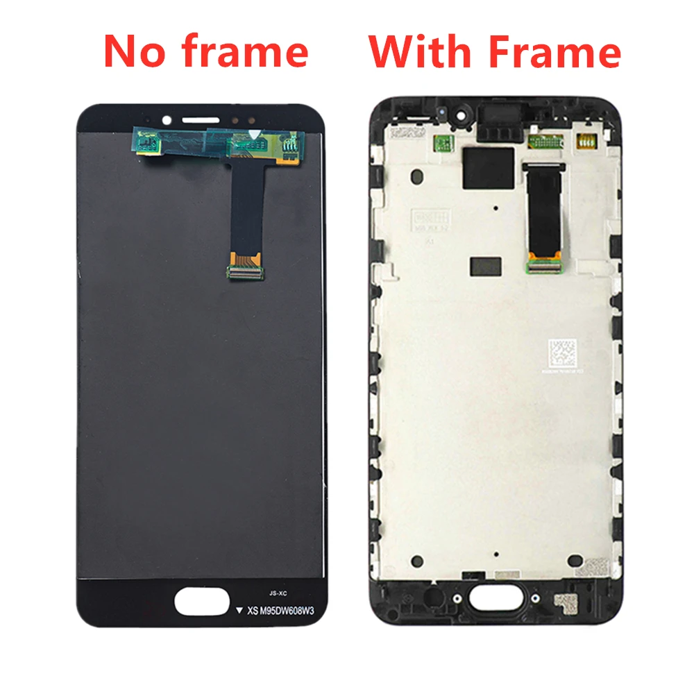 Протестировано на 5,5 ''Meizu MX6 ЖК-дисплей с рамкой+ сенсорная панель дигитайзер для Meizu MX6 дисплей рамка в сборе