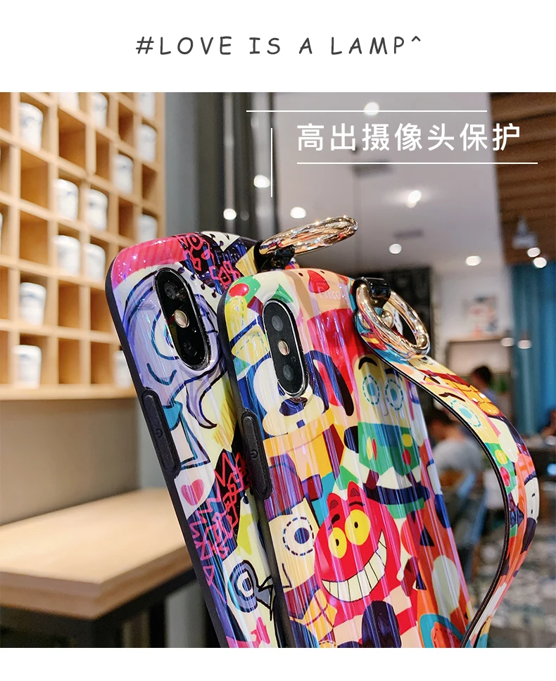 Мягкий чехол для телефона с ремешком на запястье для huawei P30, мультяшный динозавр, монстры, для huawei P20 pro mate20 pro nova 3 4 5, милый чехол