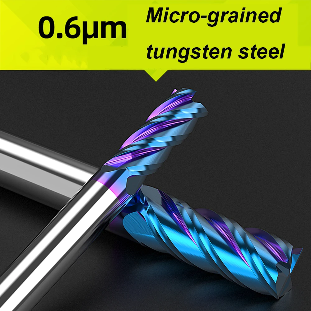 НАБОР КОНЦЕВЫХ ФРЕЗ Vsharp твердосплавные вольфрамовые резцы с 4 канавками и