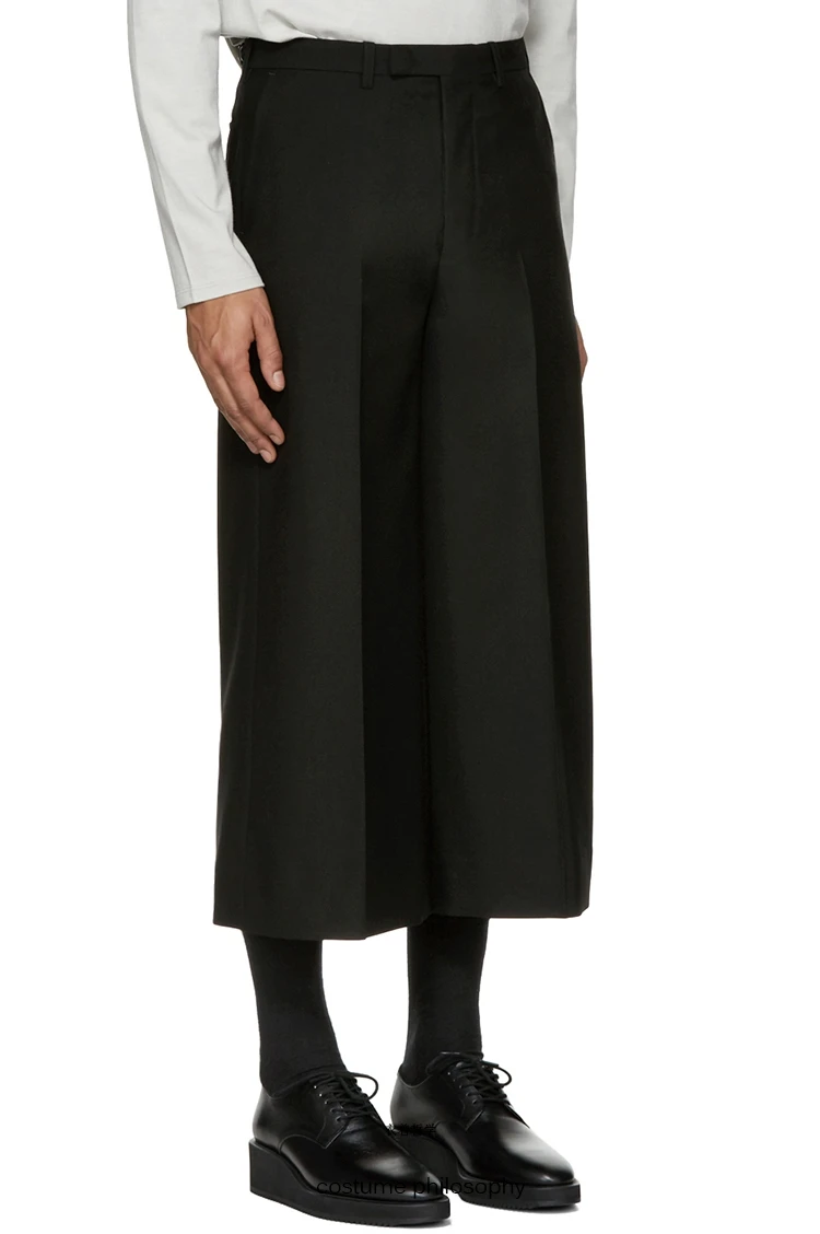 Мужская одежда GD стильные модные Подиумные уличные прямые брюки с широкими