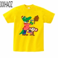 new cheburashka funny t shirt kids baby summer cute clothes boys girls tops cheburashka t shirt mj4233