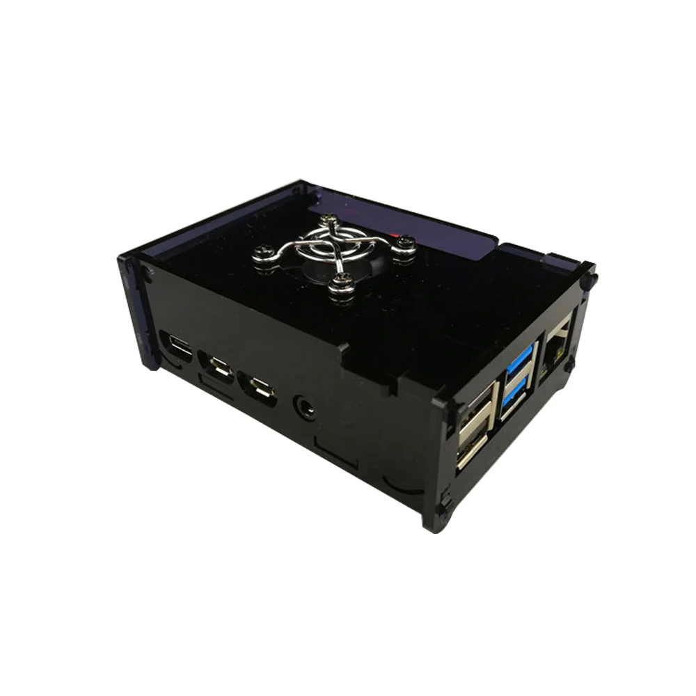 Raspberry Pi 4 чехол корпус с охлаждающим вентилятором Защитная крышка для Модель B