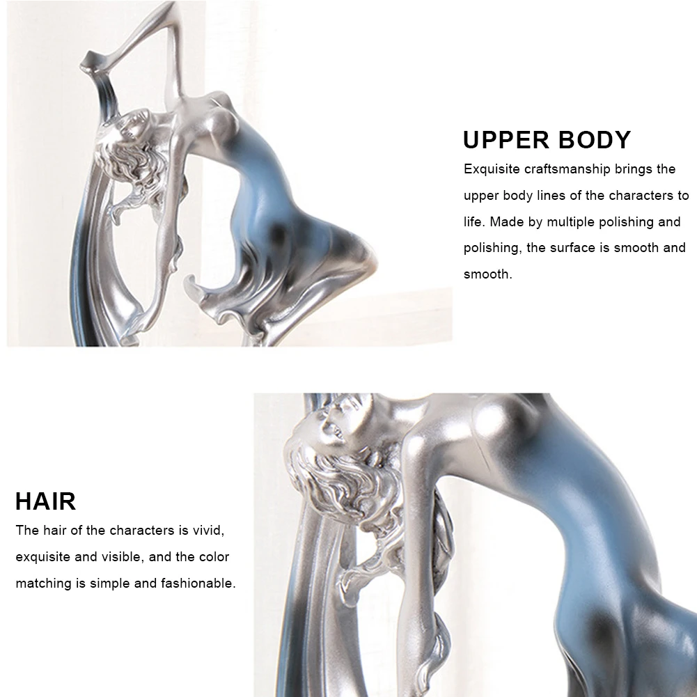 

Ballet Girl Crafts Ballet Dancer Desktop Ornament Home Decor Figurine for Living Room/Bedroom/Wine Cabinet/Office Desk