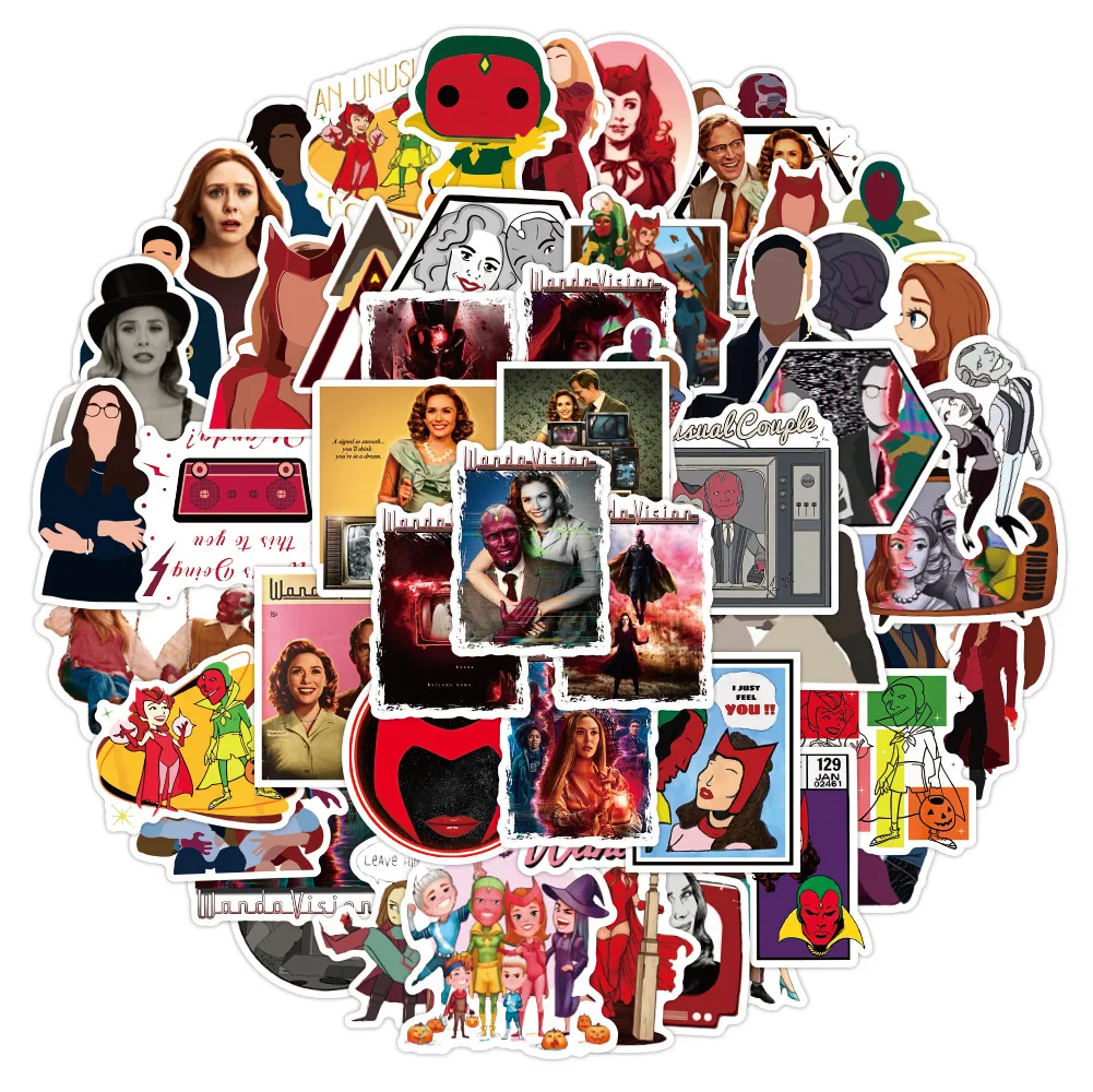 50 шт. Wanda Набор наклеек зрение зима граффити водонепроницаемые наклейки DIY