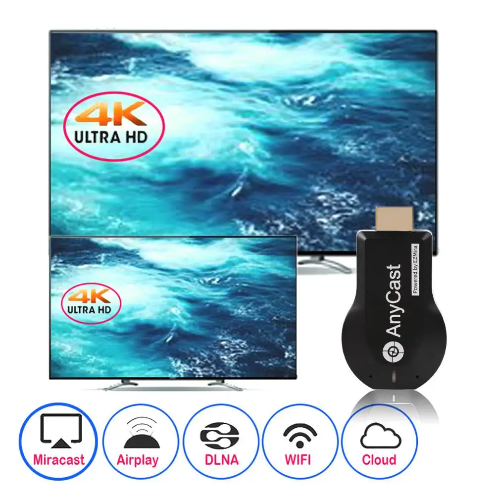 2 4G Anycast M2 Plus Miracast беспроводной DLNA AirPlay HDMI совместимый Wi Fi дисплей зеркало ТВ Dongle Stick