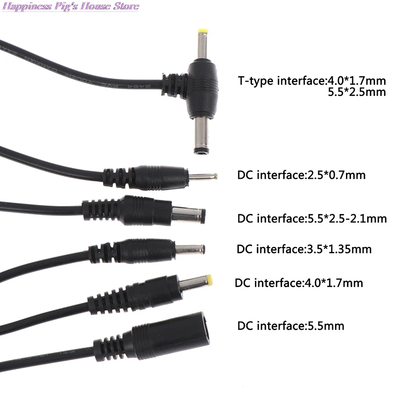 

New Adapter Output Power Cord DC Male Plug Cable 2.5*0.7/3.5*1.35/4.0*1.7/5.5*2.1mm