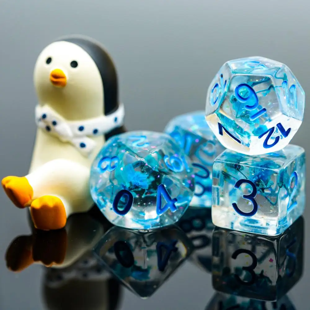 7 шт./компл. цветы игральные кости DND D & D4 D6 D8 D10 % D12 D20 многогранные игры Набор