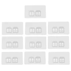 10 шт. Ванная комната настенные крючки-Стикеры для маркировки перфорация самоклеящиеся крючки для Кухня свет гостиничных дверей висит Организации