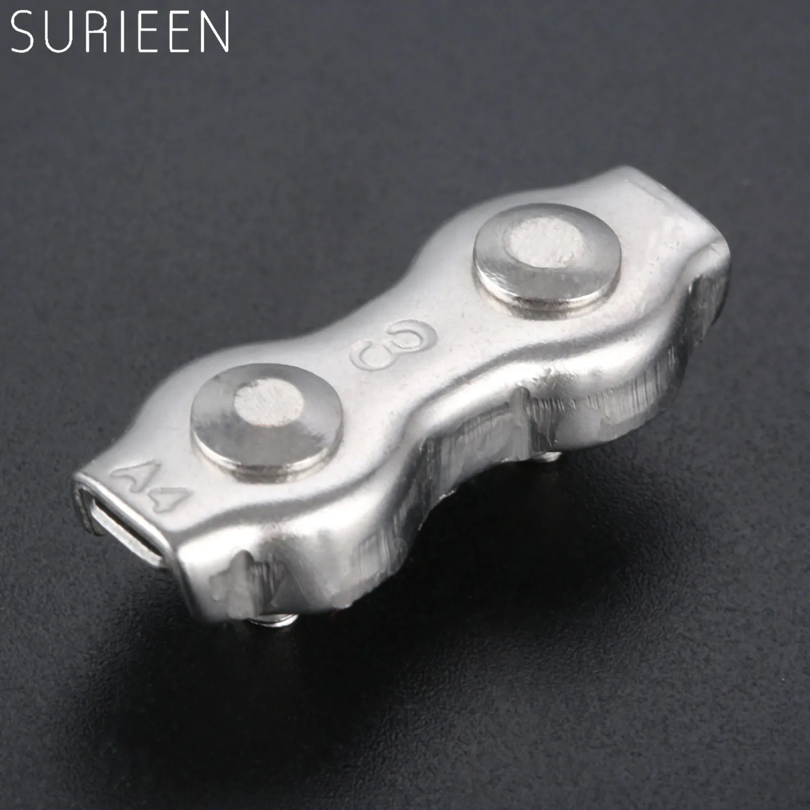 

1 шт. 2 мм 3 мм 4 мм дуплексный зажим из нержавеющей стали, трос для такелажа, трос, трос, фрижевой зажим, аксессуары для подъемных лодок