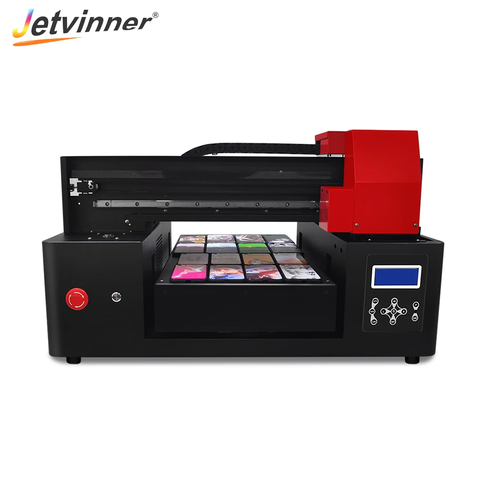 Многофункциональный УФ-принтер Jetvinner струйная печатная машина с ЖК-экраном XP600