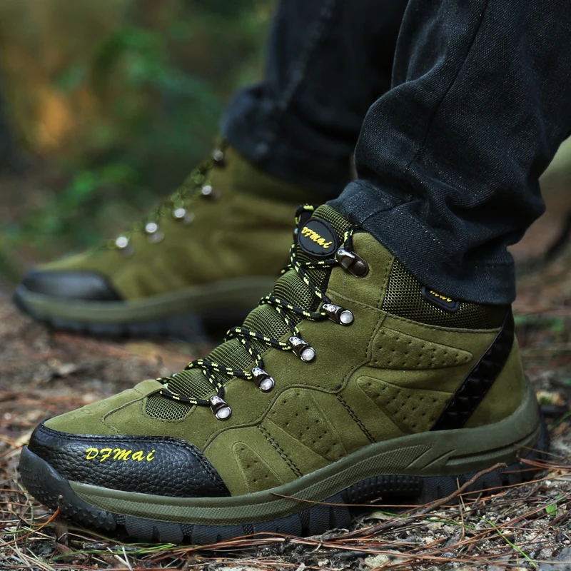 

Men Suede Boots Plus Size 39-48 Mens Shoes Winter Boots Waterproof Men Lace Up Men Ankle Boots Male Footwear High Quality Newest