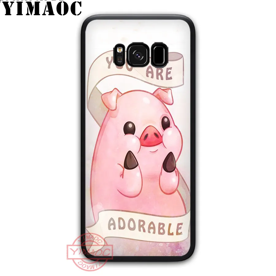 YIMAOC Funny cute lovely pig Soft Case for Samsung S20 Ultra S10 S9 S8 S6 S7 Edge Note 8 9 10 Lite Plus | Мобильные телефоны и