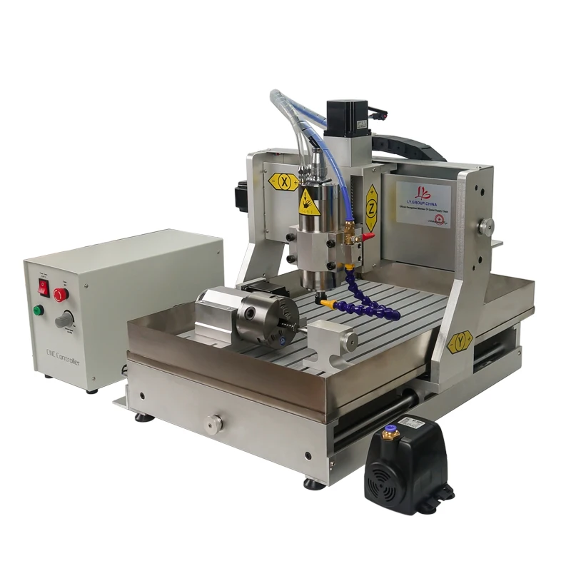 

LY 3040 Aluminum Metal Engraver CNC Router 3 4 Axis 0.8KW 1.5KW 2.2KW VFD Spindle Mach3 Woodworking Engraving Milling Machine